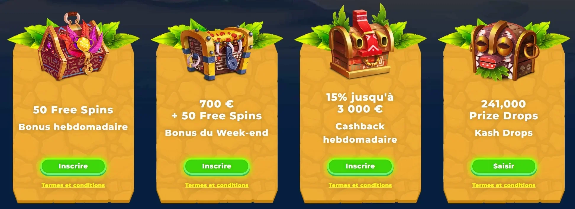 Bonus et promotions au Casino Wazamba
